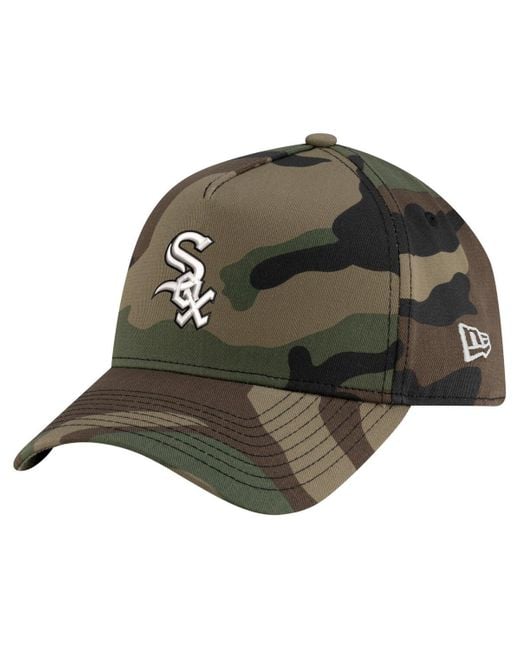 KTZ Green Chicago White Sox Woodland Team Pop 9forty A-frame Adjustable Hat for men