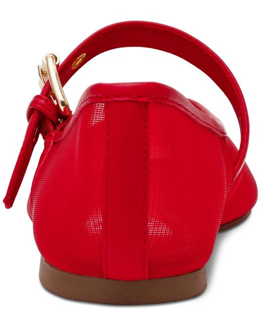 Dolce Vita Red Mulaney Mesh Buckle Mary Jane Flats