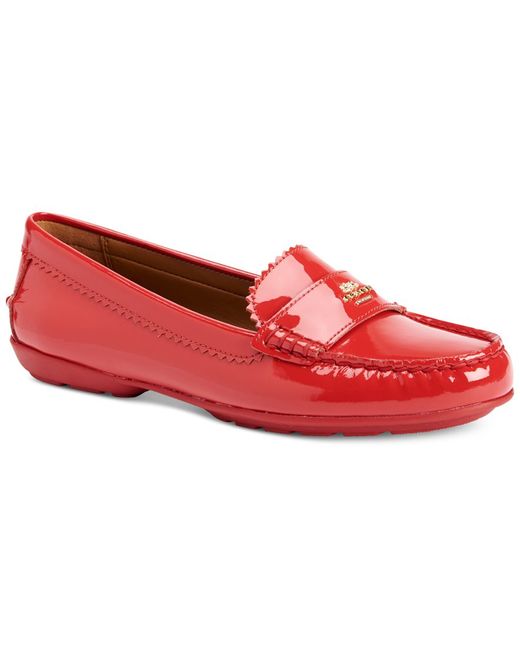 Coach Odette Patent Loafers in Red (RED PATENT) Lyst