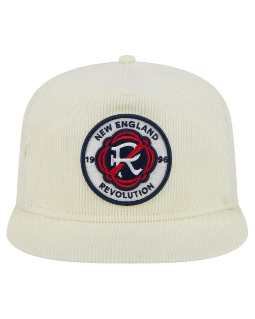 KTZ Natural New England Revolution 2025 Kickoff Snapback Golfer Hat for men