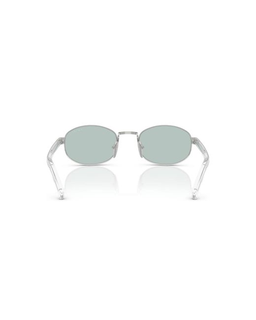 Prada Metallic Oval Sunglasses