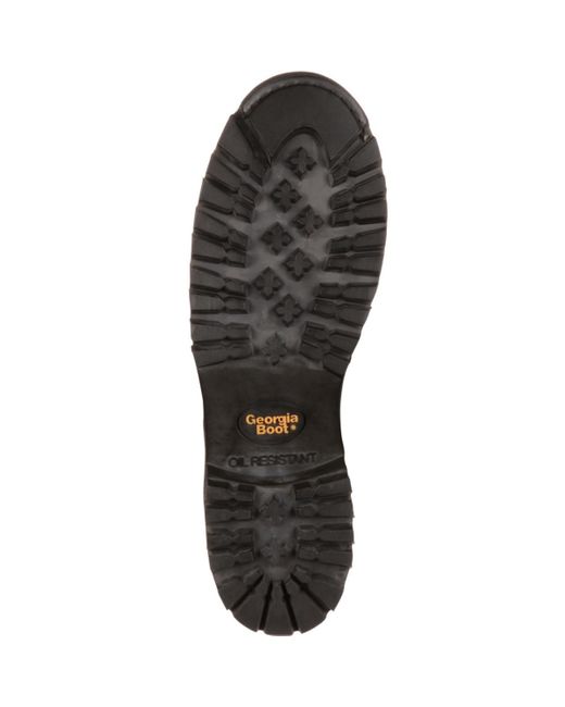 Georgia Boot Brown Waterproof Lace-to-toe Work Boot for men