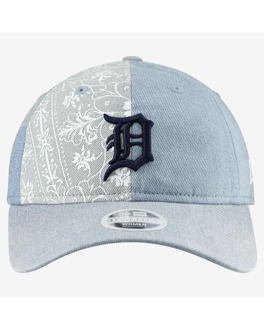 KTZ Blue Detroit Tigers Patchwork 9twenty Adjustable Hat