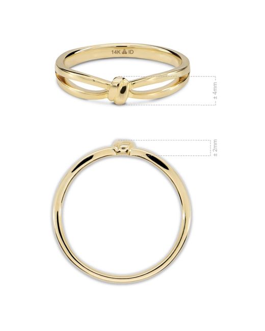 DEVATA Metallic Love Knot Ring