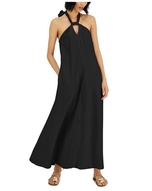 INC International Concepts Synthetic Halter Maxi Dress, Created For ...