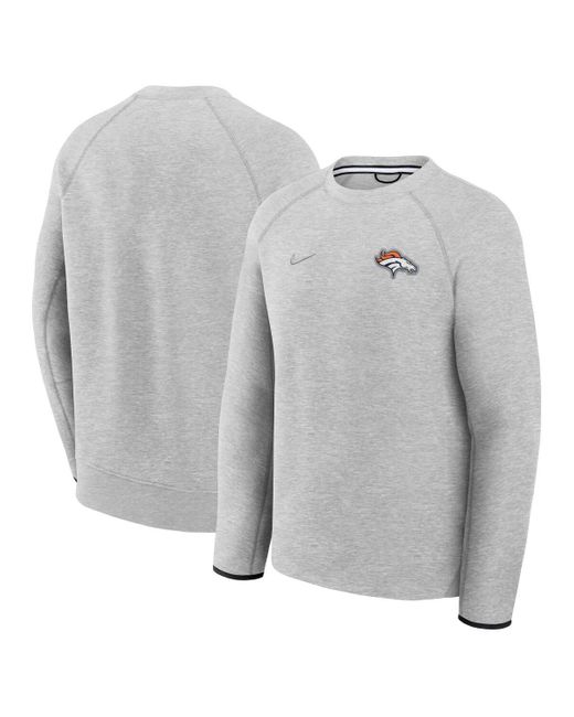 Nike Gray Denver Broncos Tech Fleece Raglan Sweatshirt for men