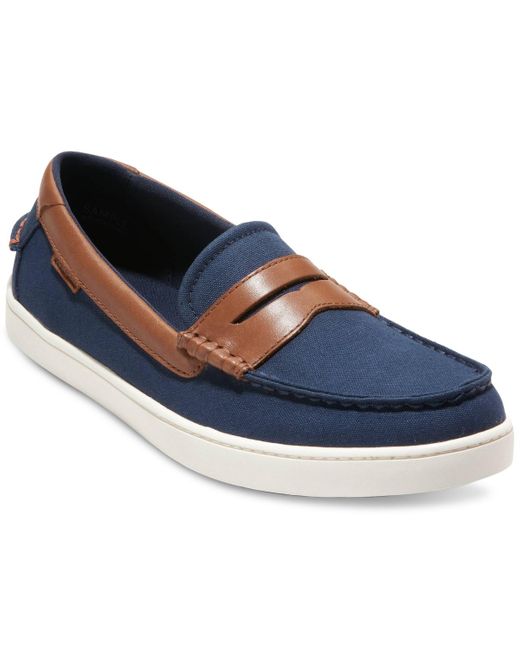 Cole Haan Blue Nantucket Slip-on Penny Loafers for men