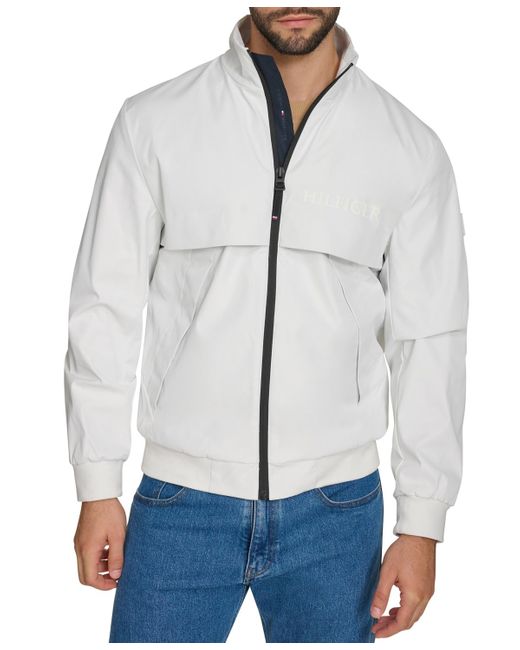 Tommy Hilfiger Gray Tech Bomber Jacket for men