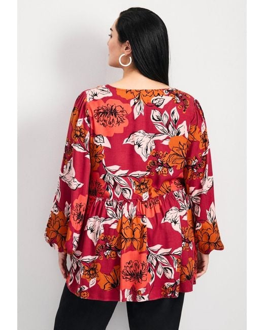 Avenue Red Plus Size Harley Tunic