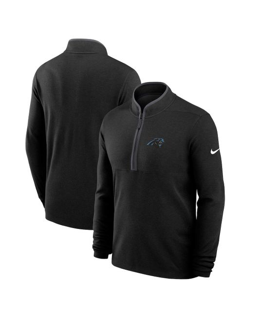 Nike Black Carolina Panthers Lightweight Victory Performance Half-zip Pullover for men