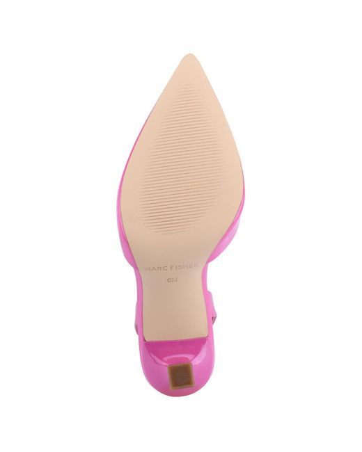 Marc Fisher Pink Hadya Pointy Toe Stiletto Slingback Pumps