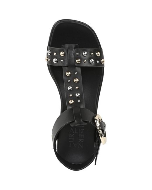 Naturalizer Black Brandy-stud Strappy Sandals