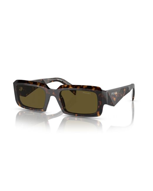 Prada Green Geometric Sunglasses for men