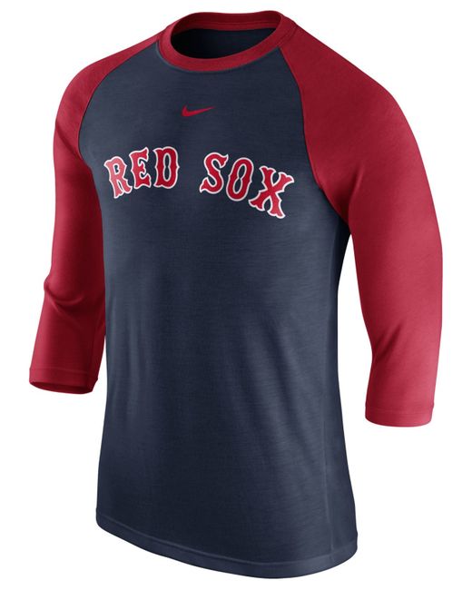 Nike Men's Boston Red Sox Wordmark Raglan T-shirt in Floral for Men ...