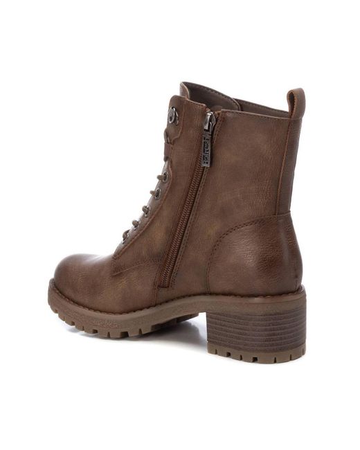 Xti Brown Casual Booties By