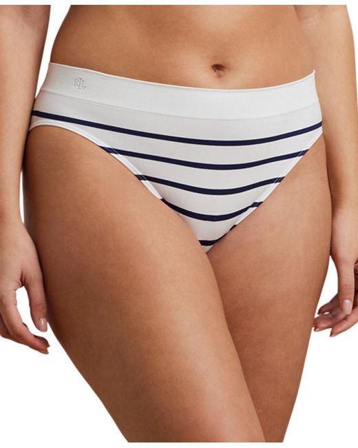 Ralph Lauren Blue Seamless Hipster Bikini Briefs