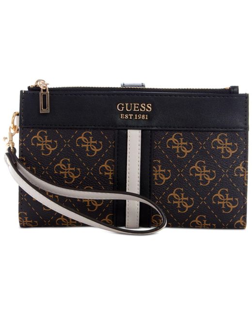 Guess Kasinta Double Zip Organizer Wallet Lyst