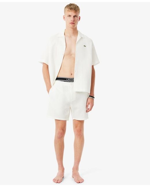Lacoste Black 3-pack Monogram Trunks for men