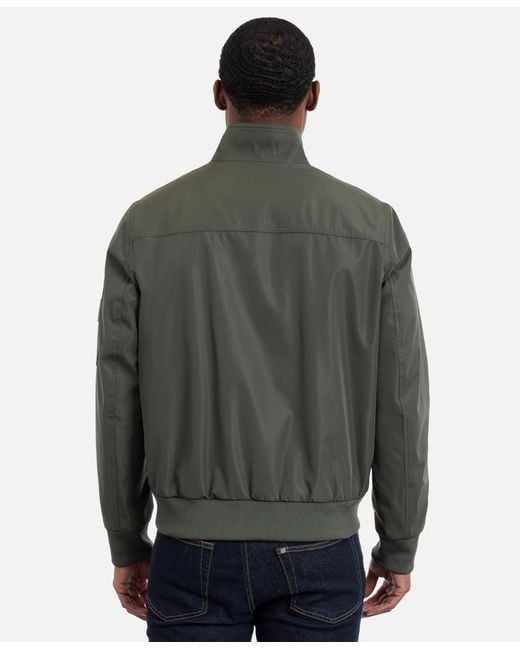 Calvin Klein Gray Ripstop Bomber Jacket for men