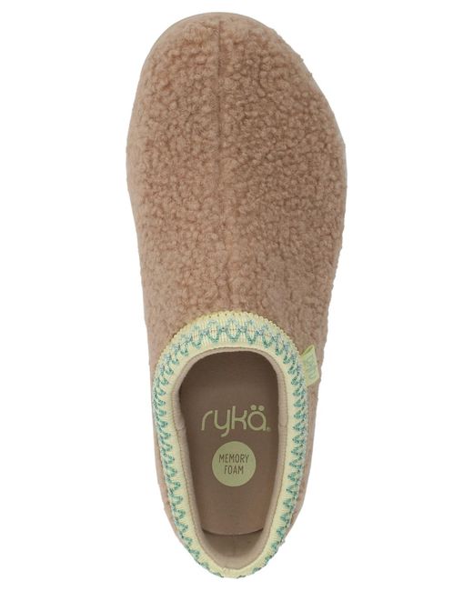 Ryka Brown Stellar Cozy Mule Clogs
