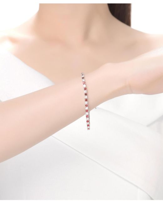 Genevive Jewelry White Sterling Silver