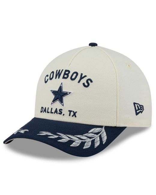 KTZ Blue Cream/navy Dallas Cowboys 2025 Nfl Draft 39thirty Flex Hat for men