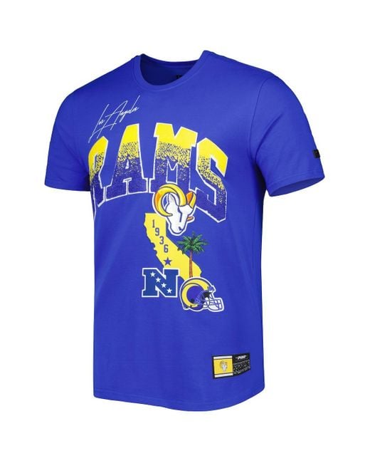 Pro Standard Blue Los Angeles Rams Hometown Collection T-shirt for men