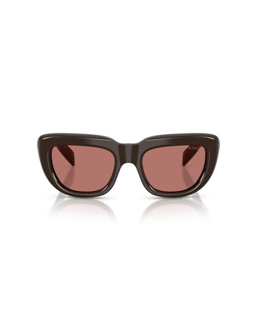 Prada Brown Rectangle Sunglasses
