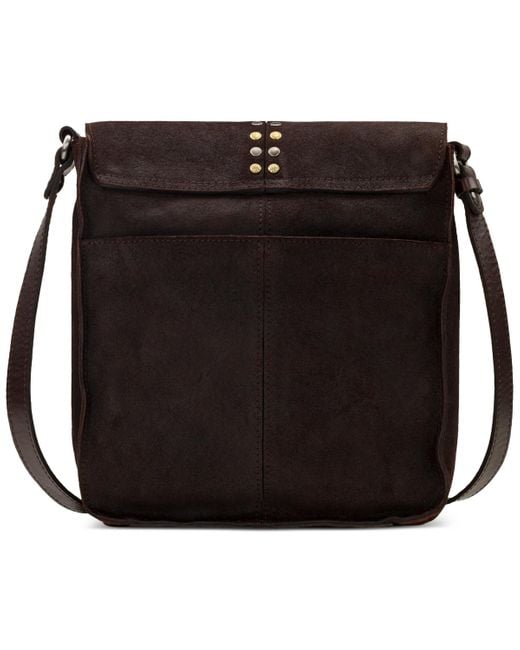 Patricia Nash Armeno Leather Flap Crossbody in Black Lyst