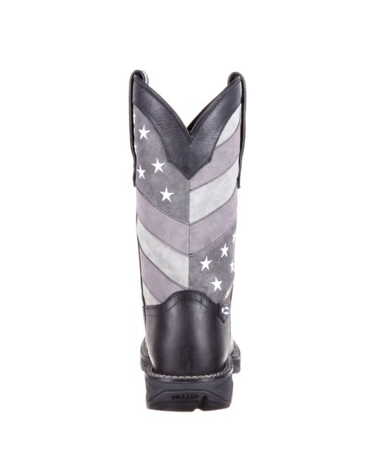 Durango Brown Rebel By Faded Black Flag Western Boot for men
