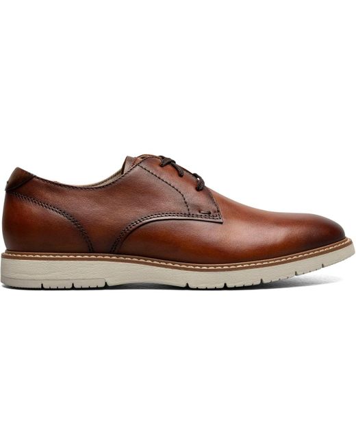 Florsheim Brown Vibe Plain Toe Oxford Lace Up Dress Shoe for men
