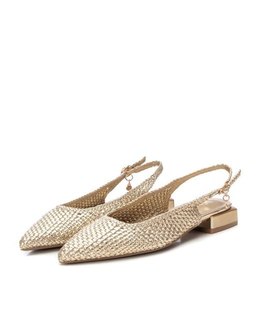 Xti Natural Braided Slingback Flats By