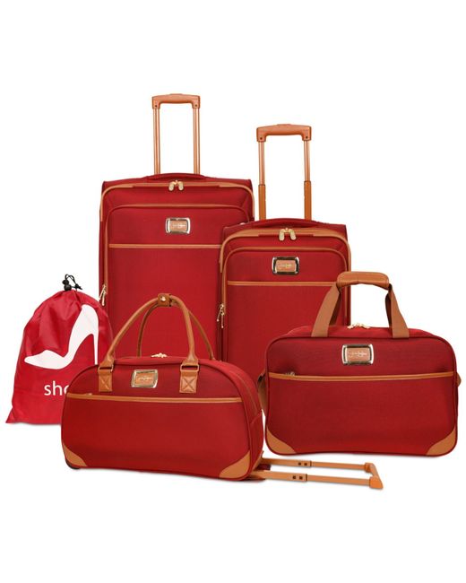 Jessica simpson Kinsey 5-pc. Luggage Set in Multicolor (Burgundy ...