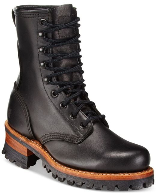 Frye Black Women's Logger 8g Mid-shaft Boots