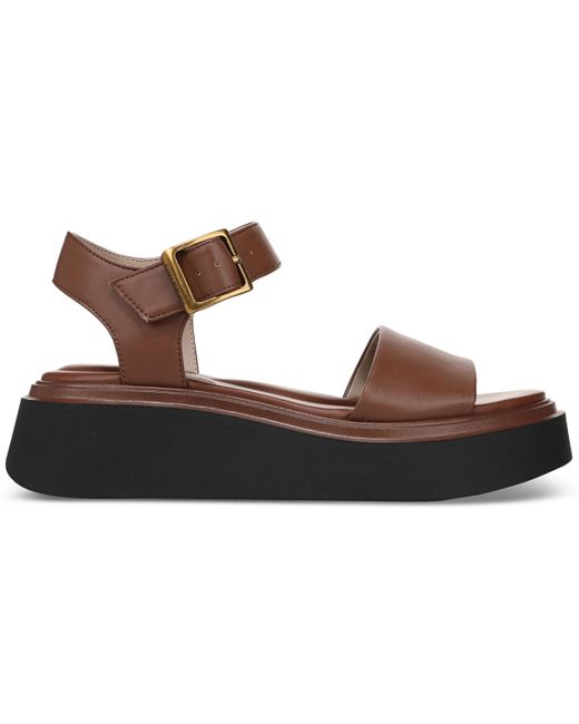 Giani Bernini Brown Teagann Platform Wedge Sandals