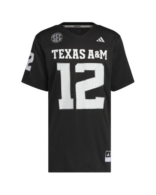 Adidas Black Texas A&m aggies Alternate Premier Strategy Jersey for men