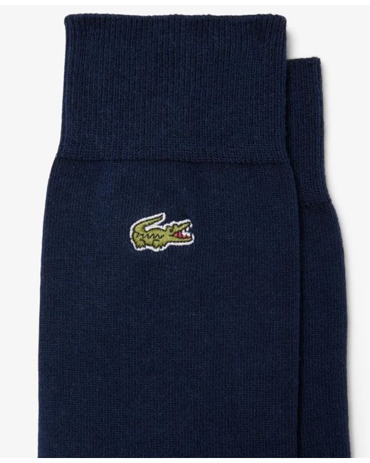 Lacoste Blue 2-pack High Height Crew Socks Set