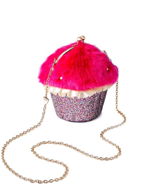Betsey Johnson Pink Xox Trolls Kitsch Cupcake Bag, Only At Macy's