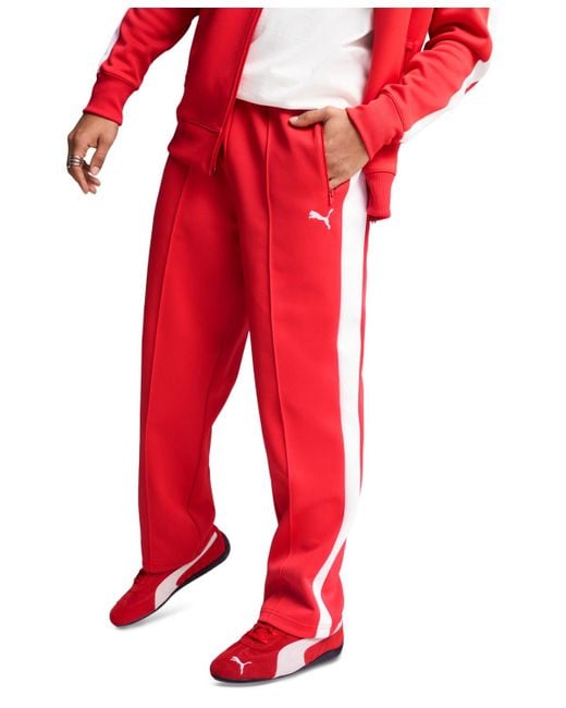 PUMA Red Always On Relaxed Track Pants for men