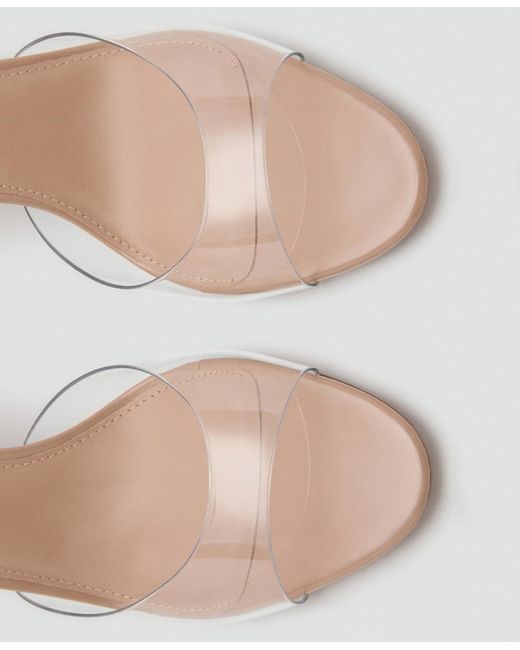 Mango White Pointed-heel Sandals