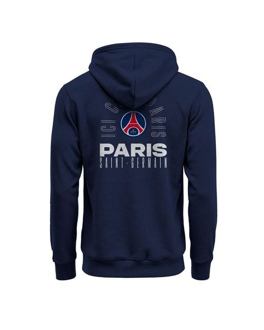 1863fc Blue Paris Saint-germain True Glory Fleece Hoodie for men