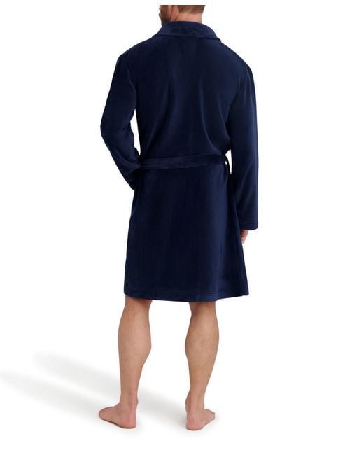 Hanes Blue Adjustable Plush Robe for men