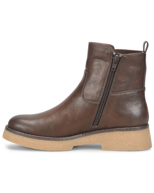 b.ø.c. Brown Jayla Zipper Booties