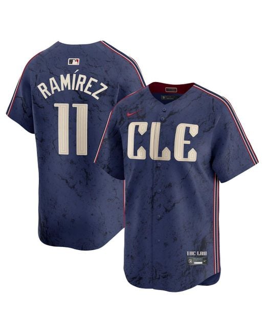 Nike Blue Jose Ramirez Cleveland Guardians City Connect Limited Player Jersey for men