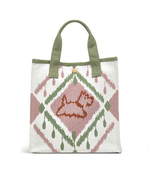 Radley Ikat Small Open Top Canvas Tote Handbag in Natural Lyst