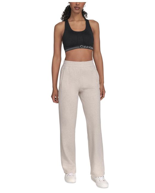 Calvin Klein Natural Performance High-waist Straight-leg Sweatpants