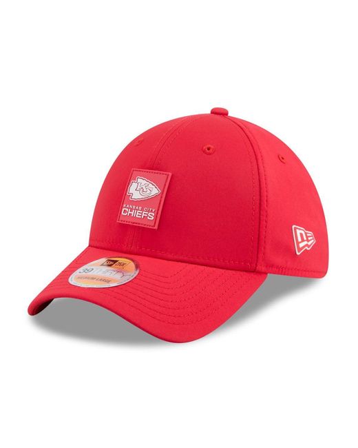 KTZ Red Kansas City Chiefs 2025 Sideline 39thirty Flex Hat for men