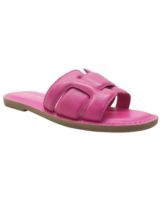 Kenneth Cole Aiden Flat Sandals in Pink | Lyst