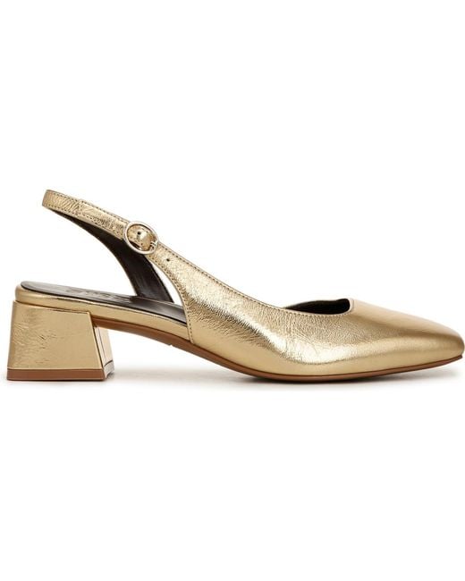Naturalizer Metallic Jayla Mid-heel Square Toe Slingback Pumps