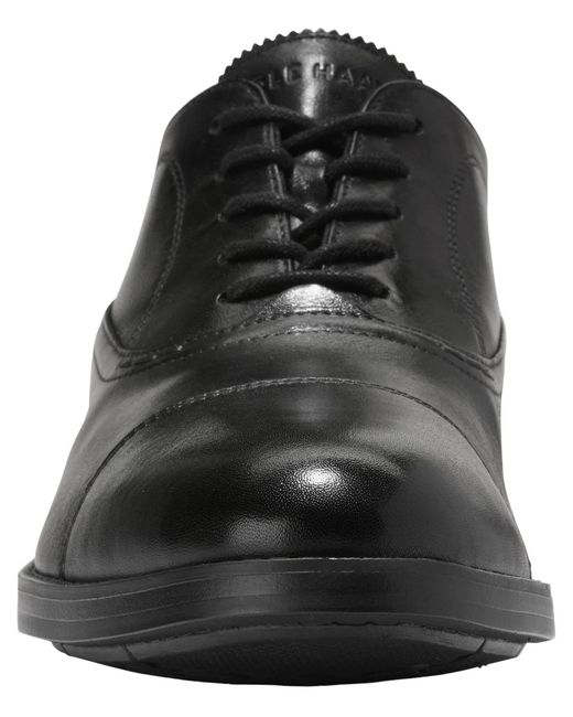 Cole Haan Black Newmark Grand Cap Toe Oxfords for men